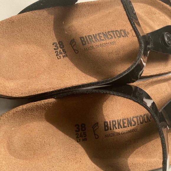 NWOT Black Patent Birkenstock Gizeh Size 38 - Picture 4 of 5